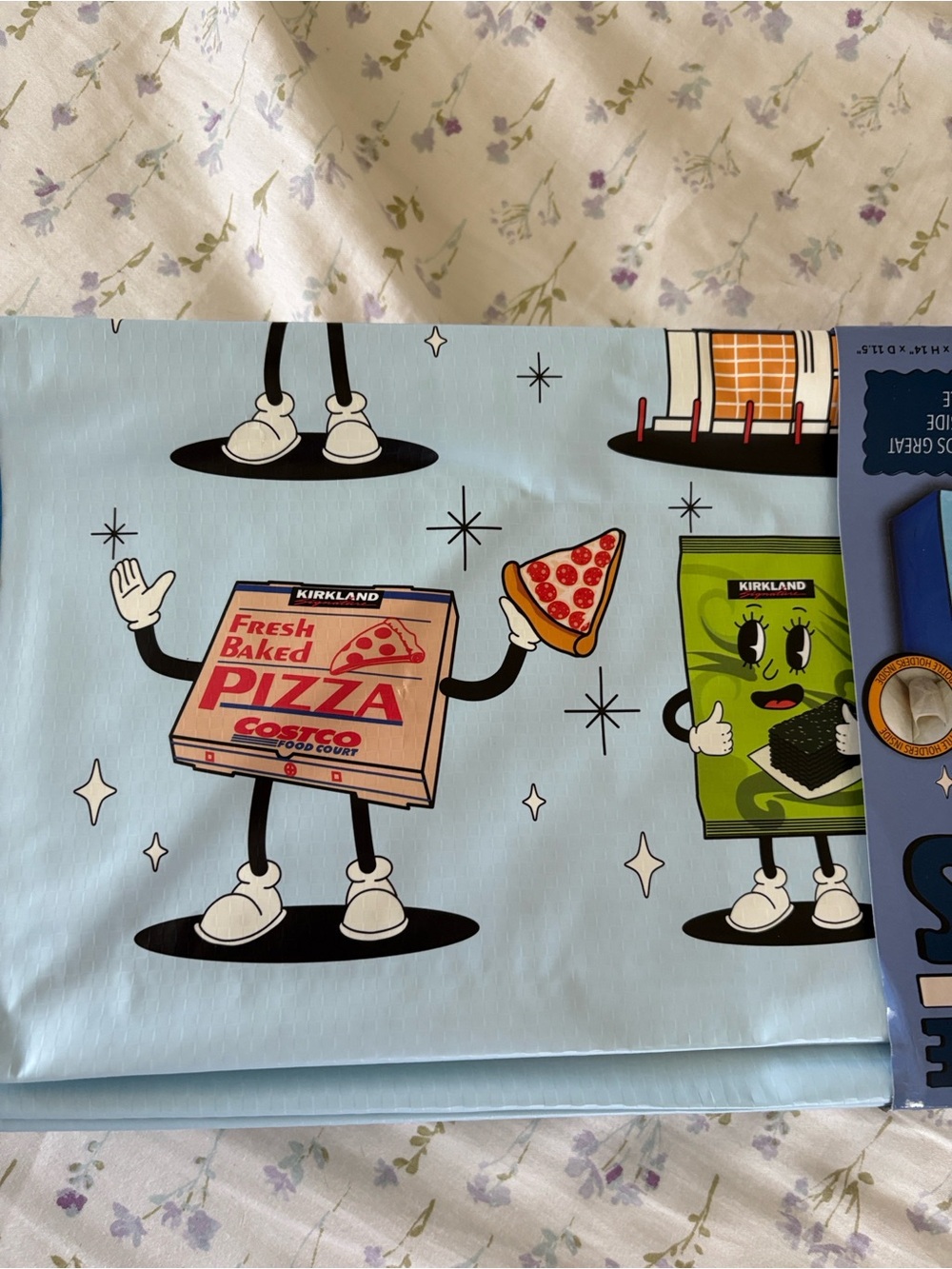 Kirkland Signature Light Blue Reusable Character Shopping Bags — 4-Pack NWT - Picture 8 of 9